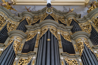 Ein Bild der Orgel in der Morizkirche