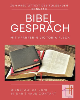 Flyer zum Bibelgespräch