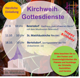 Übersicht über die Kirchweih