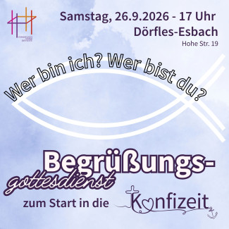 Plakat zum Begrüßungsgottesdienst