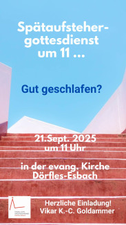 Spätaufstehergottesdienst 21.09.2025