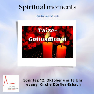 Taize-Gottesdienst 12.10.2025 